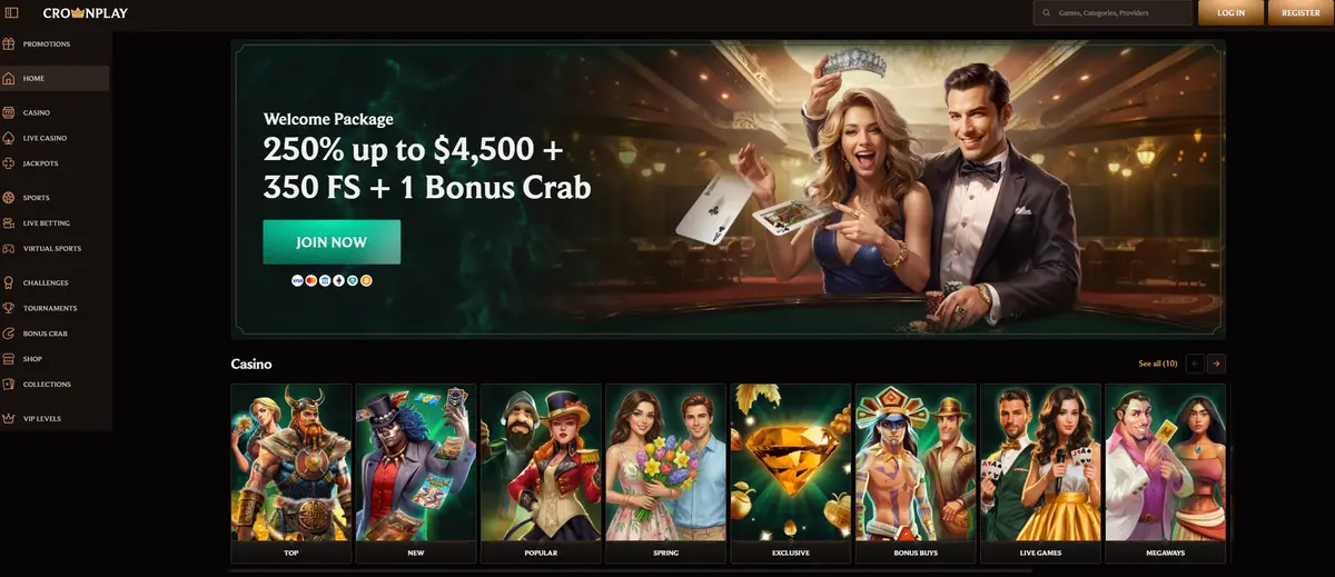 CrownPlay Casino mit Sofort Auszahlung